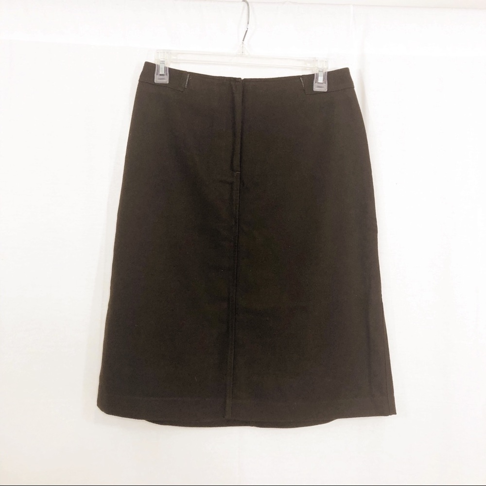 The Limited Soft Knee Length Skirt, Size 6, Brown